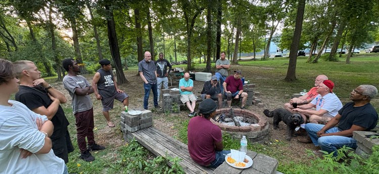 Vineyard Men Bonfire